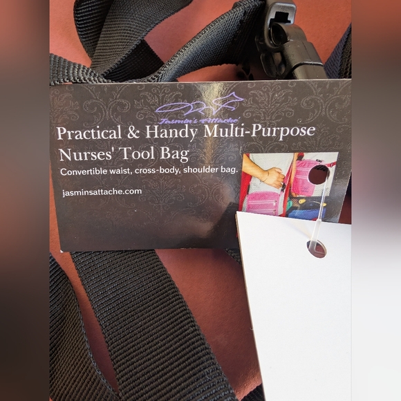 Nurses Tool Bag JASMIN'S Attaché Blue Crossbody Bag Hip Bag - Picture 3 of 5